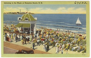 Listening to the music, Hampton Beach, N.H.