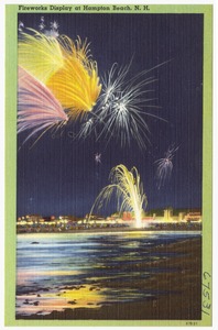 Fireworks display at Hampton Beach, N.H.