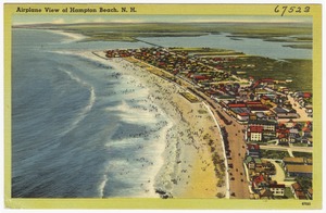 Airplane view of Hampton Beach, N.H.