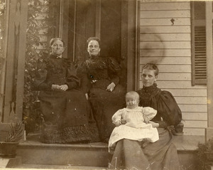 Four generations of Olds Cook Monroe family Southbridge Massachusetts