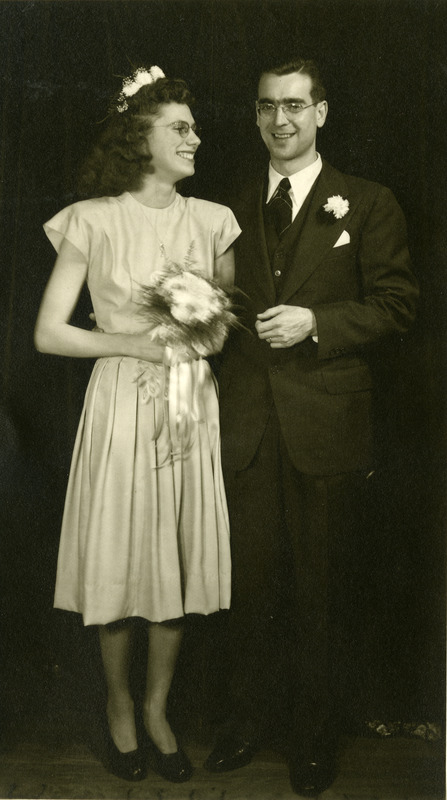 Ralph C. Monroe and Catherine McCormick Monroe on their wedding day