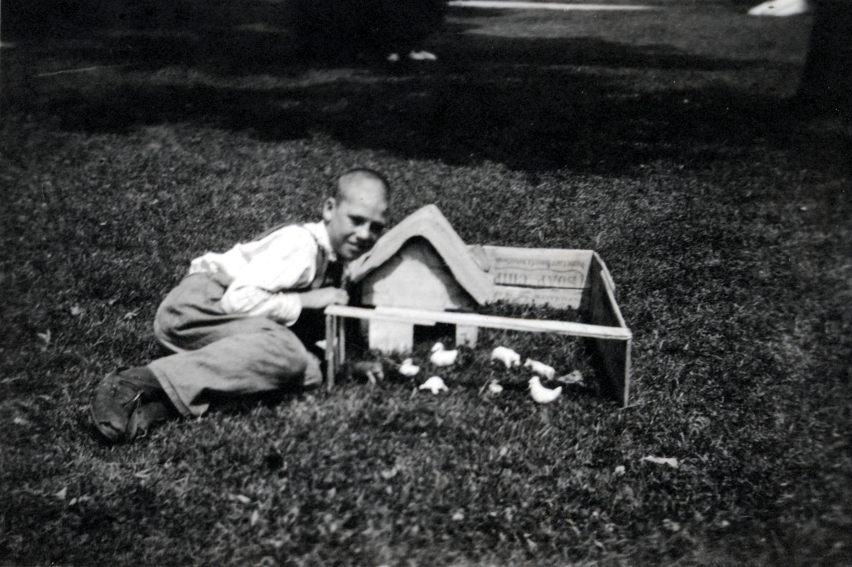 Ernest with Miniature Farm