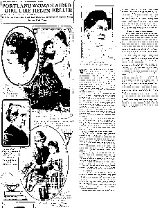Portland Woman Aided Girl Like Helen Keller
