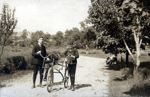 Tommy and Charles with Sociable Tricycle
