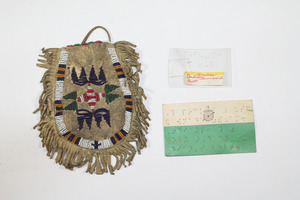 American Indian pouch with beads