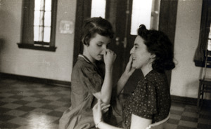 Margaret Allen with teacher