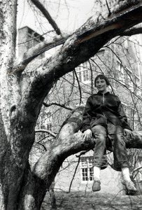 Young Woman in Tree