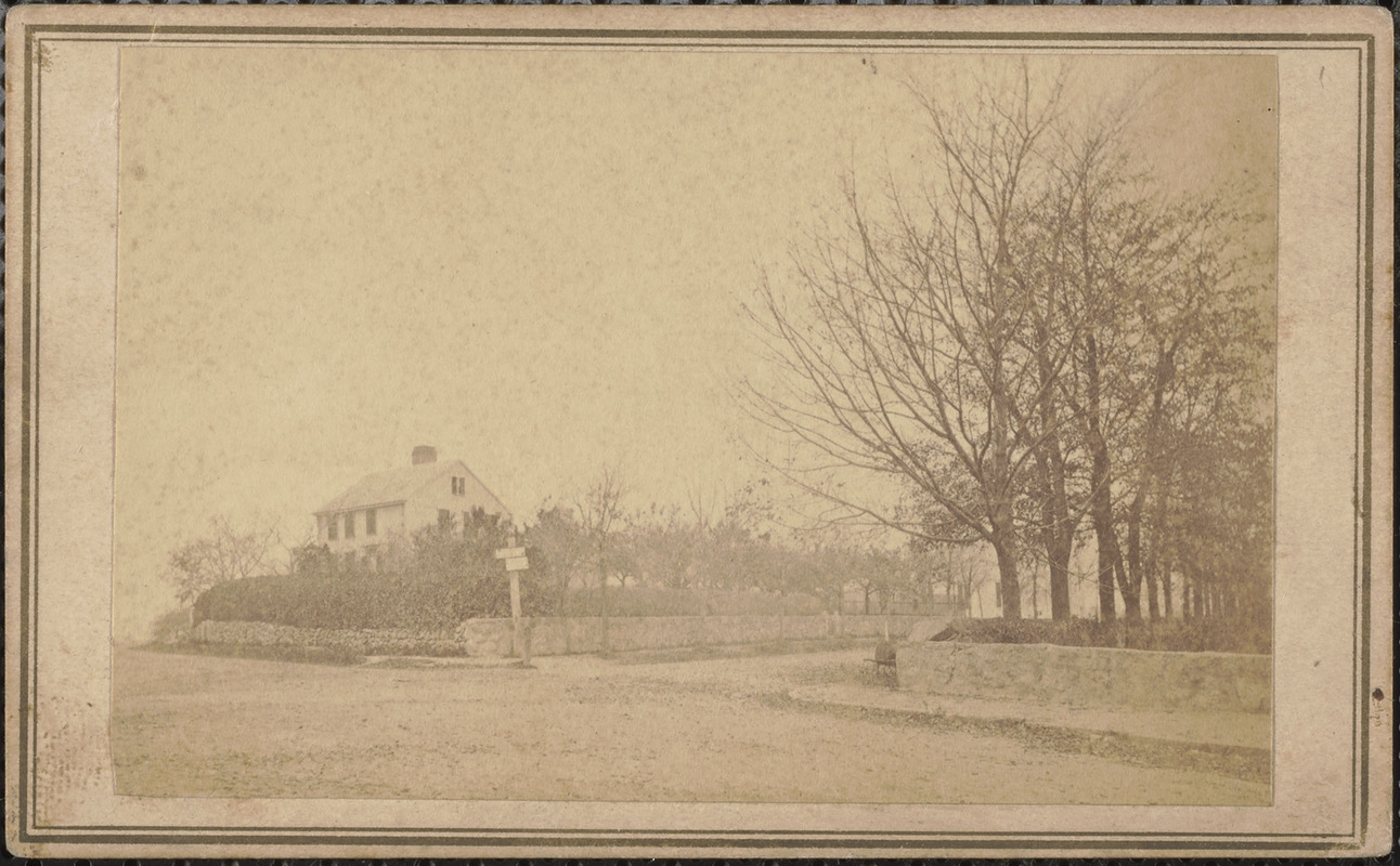 Street corner with house