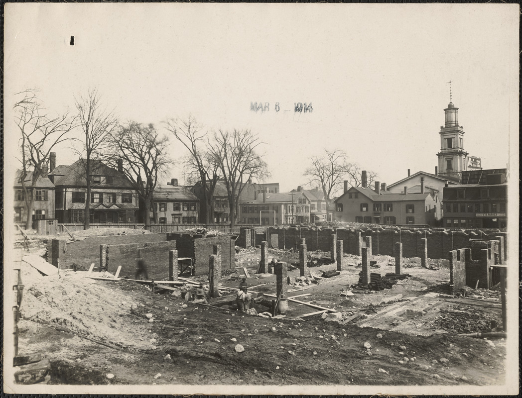 Construction of US Post Office, New Bedford