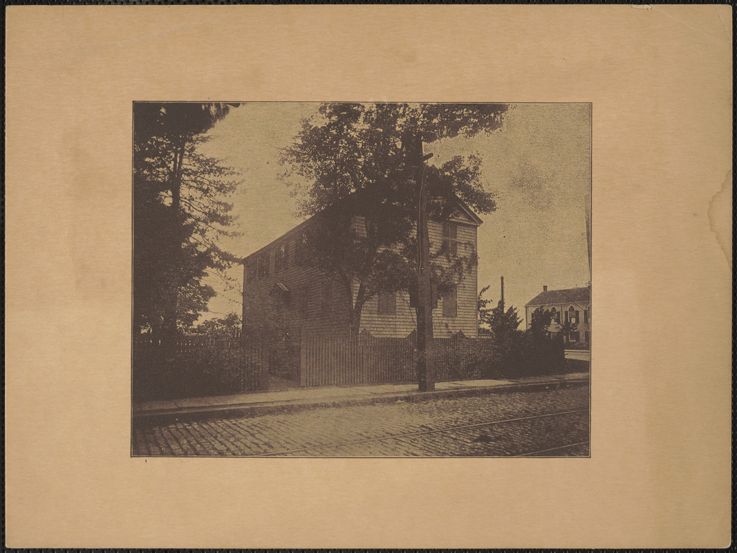 Streetscape with houses and trees