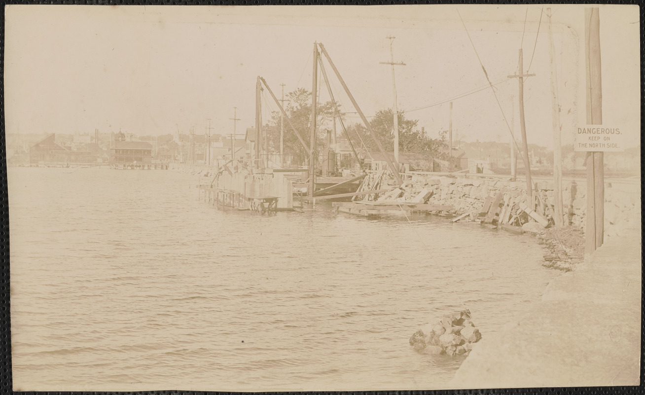 Destruction of New Bedford-Fairhaven Old Drawbridge