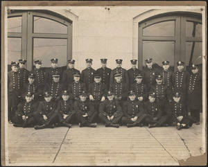 Firemen in front of station No. 10, New Bedford