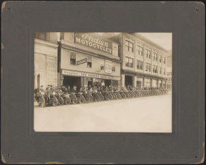 The Parker Auto Co. with 36 Indian motorcycles