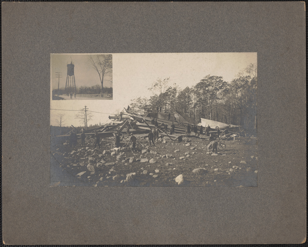 Collapse of Fairhaven Water Tower Digital Commonwealth