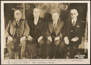 Founders of the Monte Pio Luzo American Club, New Bedford