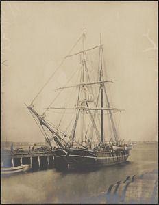 Whaling ship at wharf