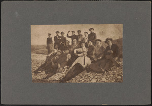 Taken in 1905 at Nashawena Island, this photo shows the annual clambake of the Sea-Weed Club