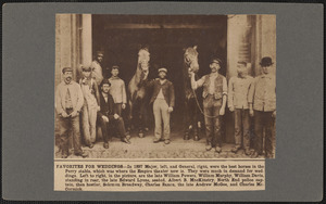 Favorites for weddings, in 1897, Major, left, and General, right, were the best horses in the Perry stable