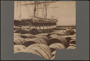 Casks and the Morgan, an attractive study of the old whaleship at Round Hill