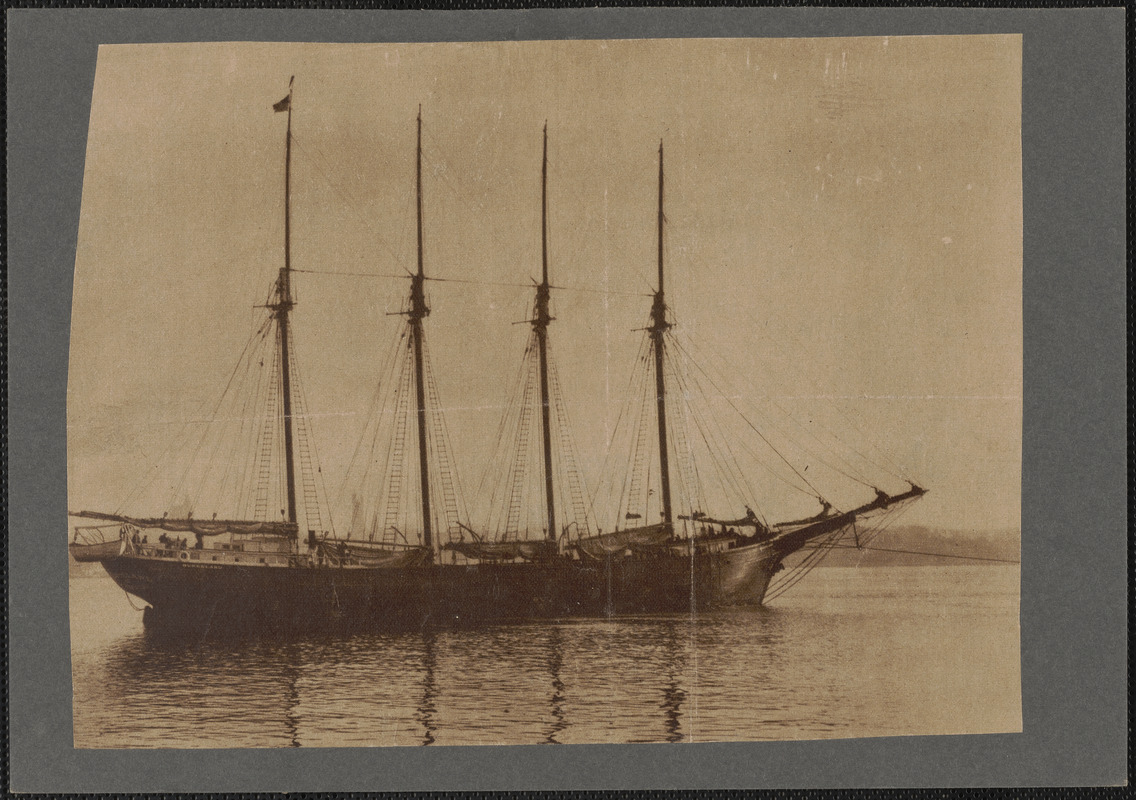 Bon voyage, here is the schooner Burkeland