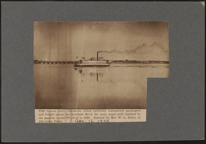 The famous ferry, Fairhaven, which faithfully transported passenger and freight across the Acushnet River