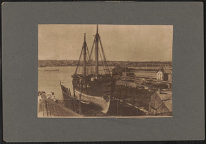 In drydock, this photograph taken Sept. 21, 1892, shows the Nantucket south shoal lightship