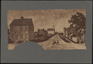 Turning time backward, New Bedford's busy main thoroughfare, Purchase Street, looked like this back in 1820