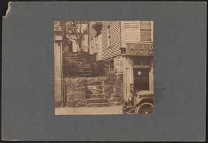 Old stone steps on Purchase Street, just north of Hillman