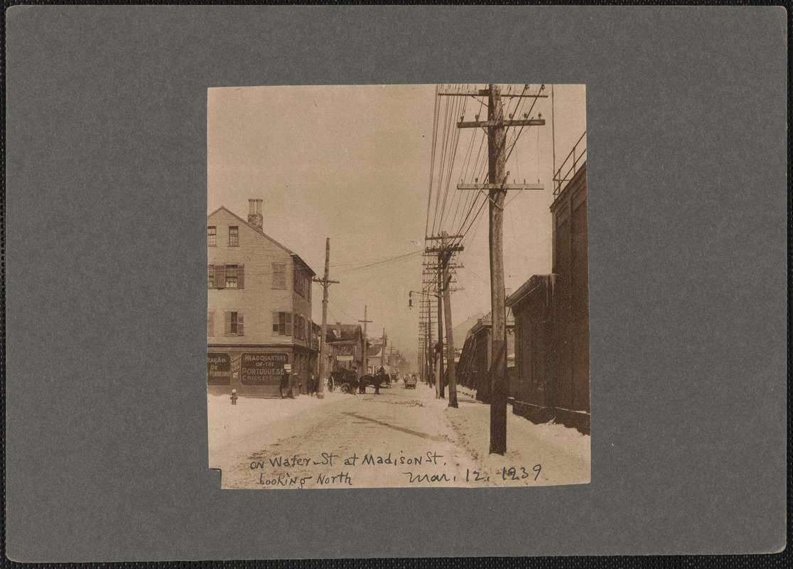 On Water St. at Madison St. looking north, Mar. 12, 1939