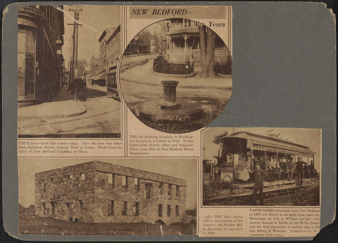 New Bedford through the years