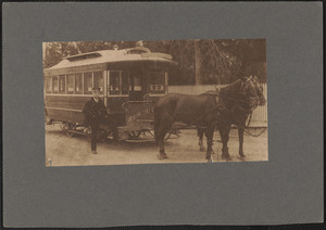 Horse cars had not yet been replaced by trolleys
