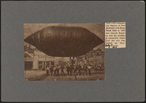 An outstanding feature of New Bedford's Old Home Week held in 1907 was Lincoln Beachey and his airship