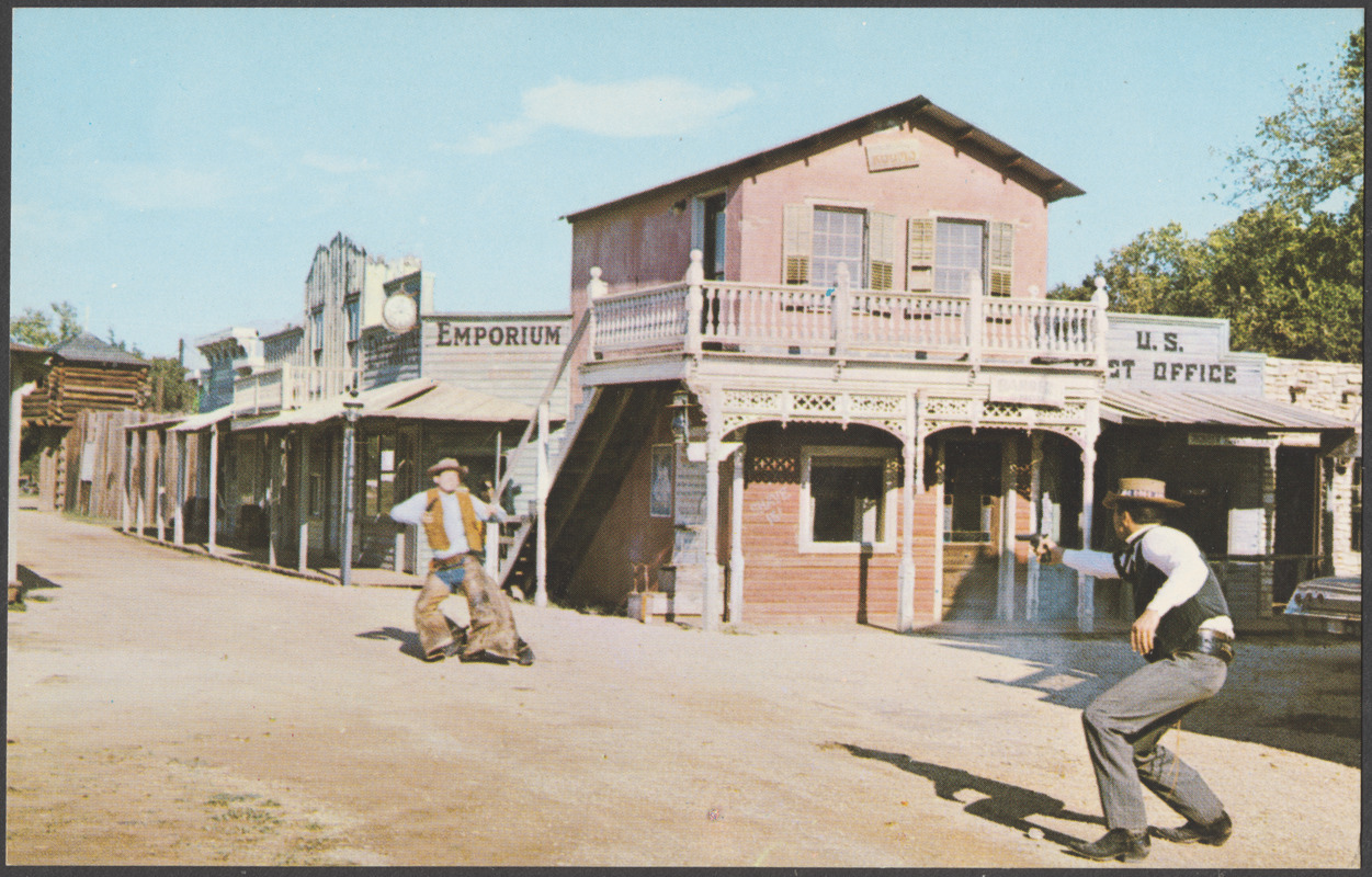 Shoot-out in streets of Pioneertown at 7A Ranch Resort, Wimberley ...