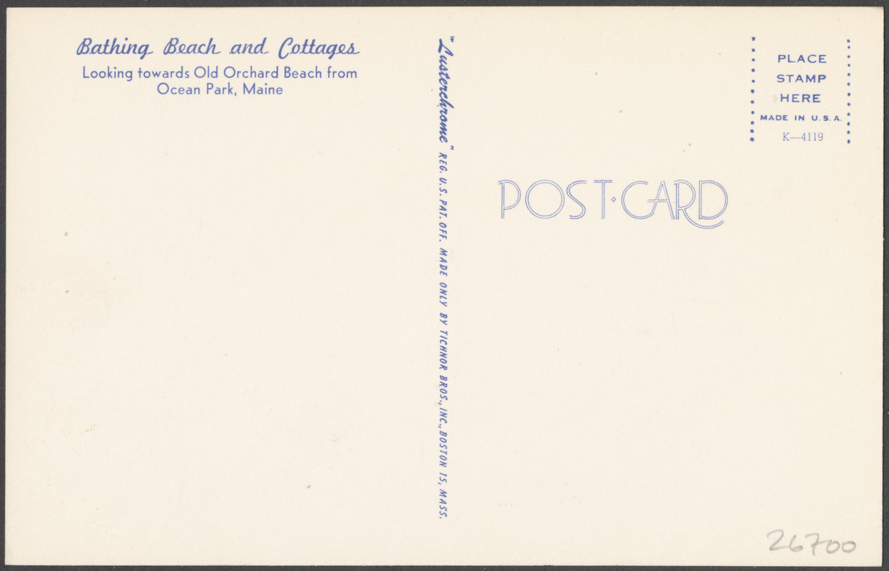 Bathing beach and cottages