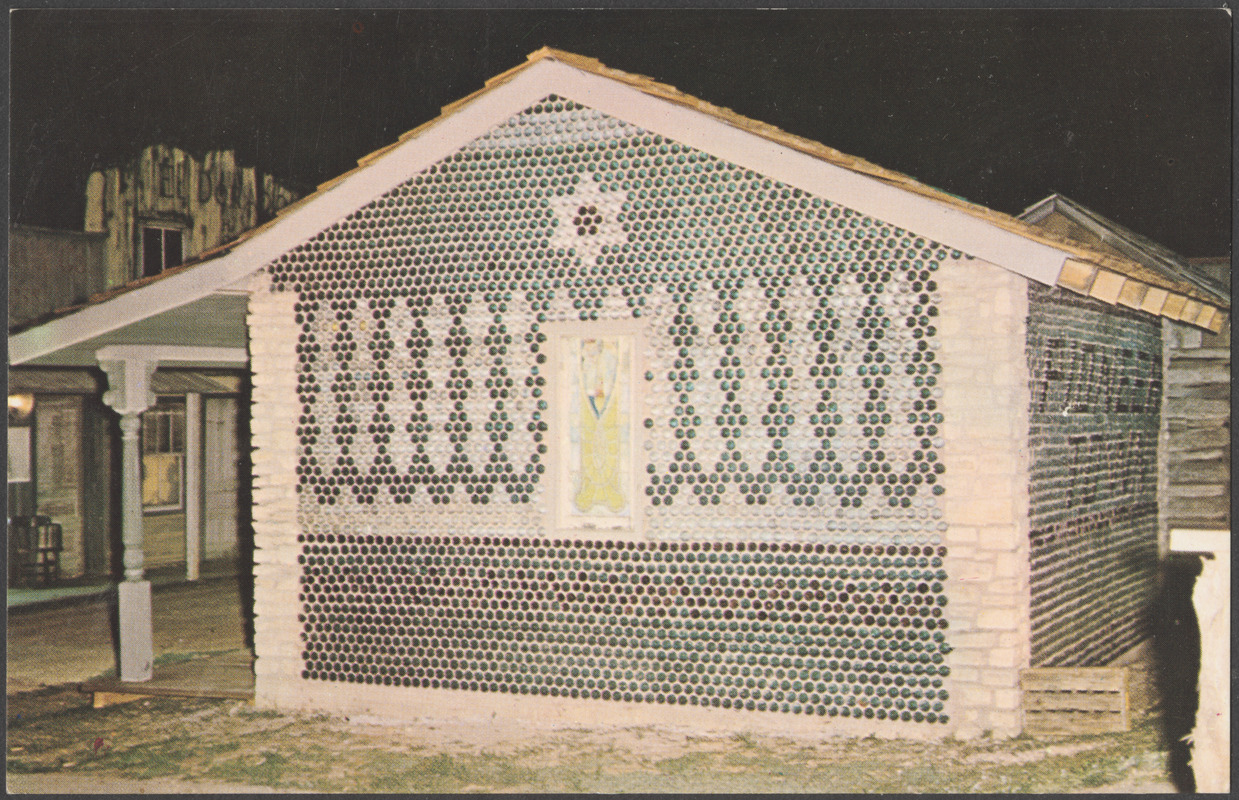 The bottle house at Pioneertown in Wimberley, Texas