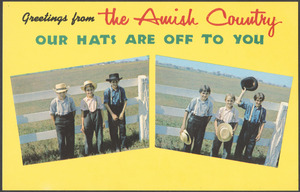 Greetings from the Amish country. Our hats are off to you