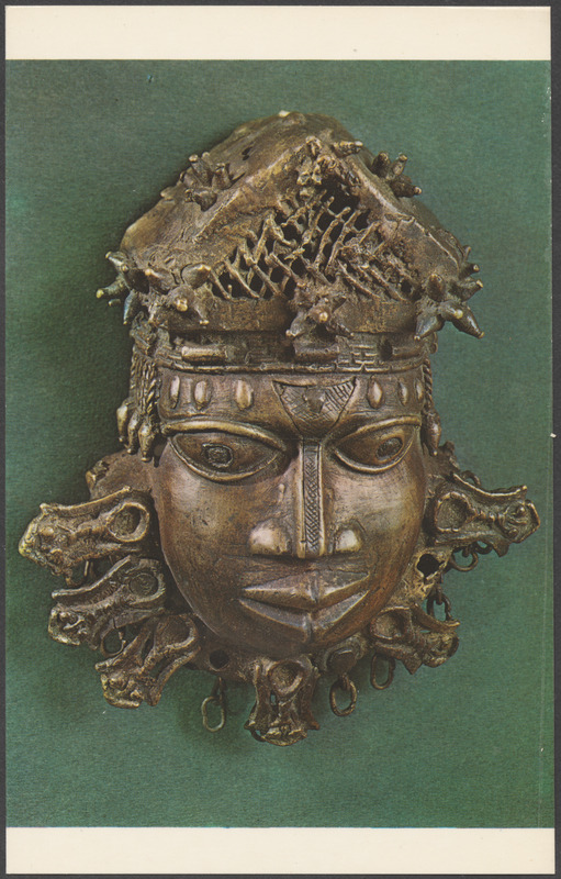 Bronze miniature mask