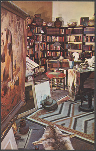 This is a view of the studio collection on permanent exhibition in the W. R. Leigh Gallery, Gilcrease Museum, Tulsa, Oklahoma