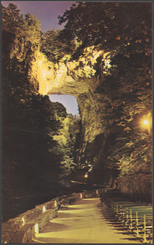 Natural Bridge, drama of creation