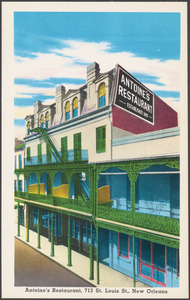 Antoine's Restaurant, 713 St. Louis St., New Orleans