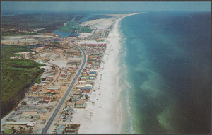 Aerial view Panama City beaches, Florida
