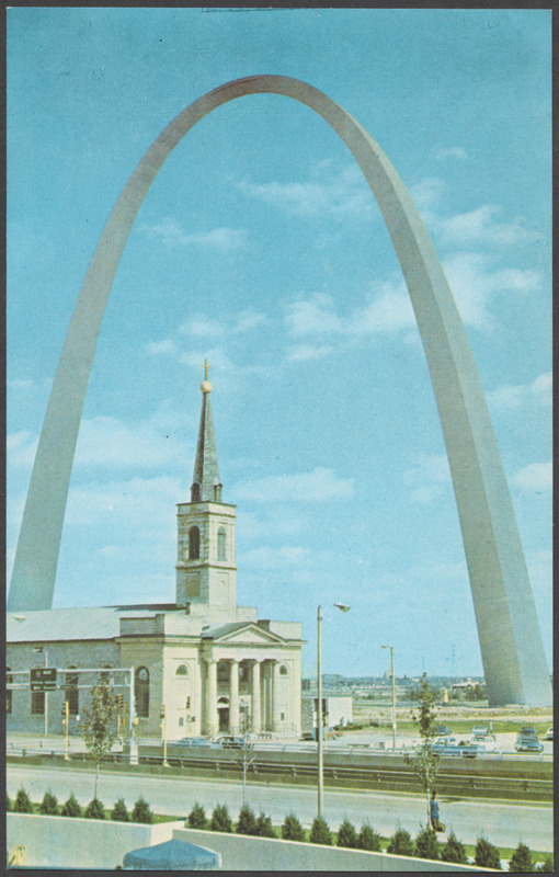 The Gateway Arch and the Old Cathedral, Saint Louis, Mo.