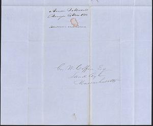 Anson P. Morrill to George Coffin, 25 November 1850