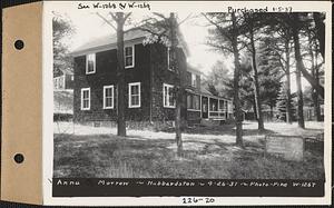 Anna E. Morrow, house, Hubbardston, Mass., Apr. 26, 1937