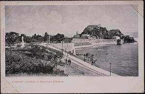 Corfou - citadelle et Boulevard Elisabeth