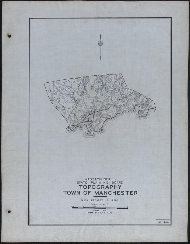 Topography Town Of Manchester   Digital Commonwealth