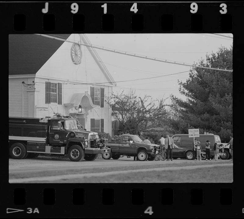 Entrance of West Newbury Old Town Hall Digital Commonwealth
