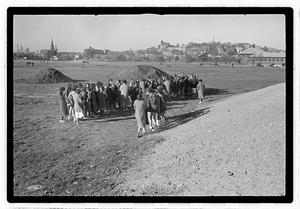 A crowd of people