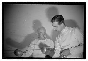 Danguy fencing master, also Gordon Muir, also Chamberlain