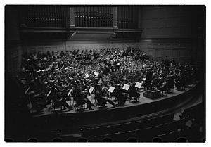 Recording "La Mer" for Victor R.C.A., Dr. K & Boston Symphony Orchestra, also recording mch.